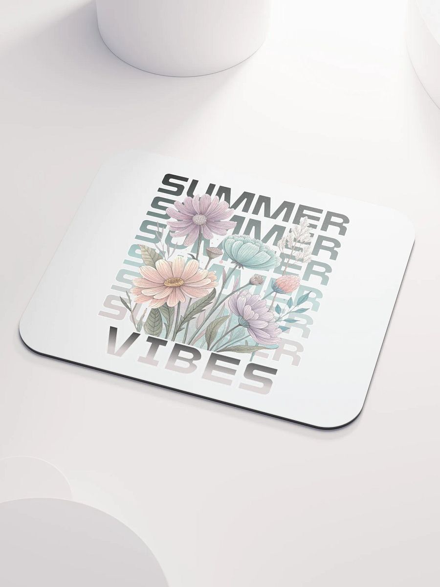 Summer Vibes Boho Flowers Floral Mouse Pad product image (3)
