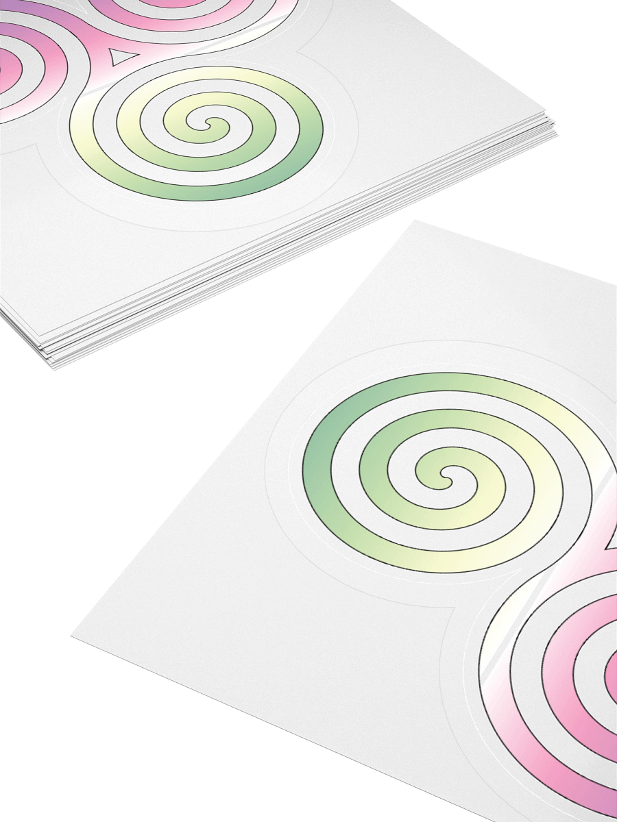 Genderfae Pride Gradient Celtic Triskelion Sticker product image (11)
