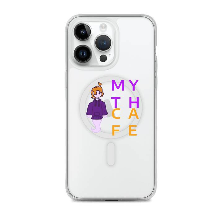 mythcafe lil logo guy MagSafe® Clear Case for iPhone® product image (2)