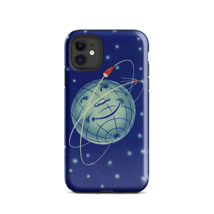 Orbiting Happy Planet iPhone® Tough Case product image (2)