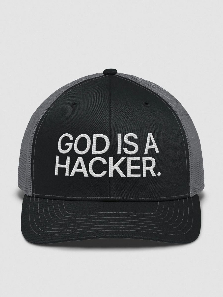 God is a hacker - Trucker cap product image (1)