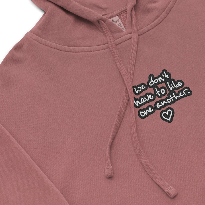 ONE ANOTHER (bubble design 2) embroidered pigment hoodie product image (1)