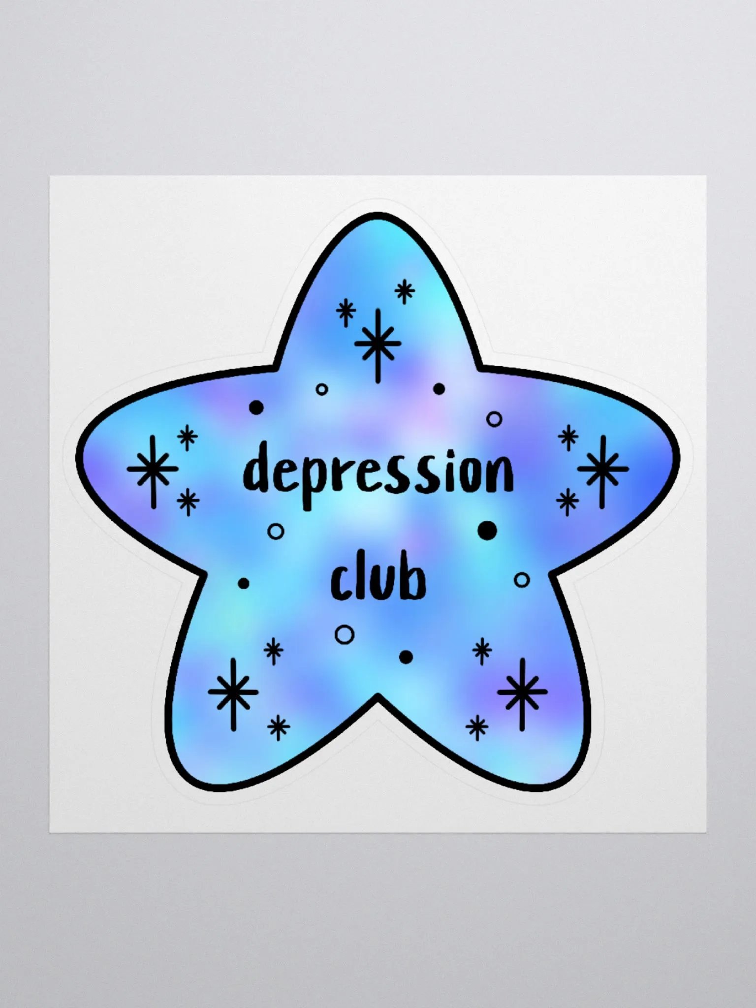 Depression Club Sticker product image (1)