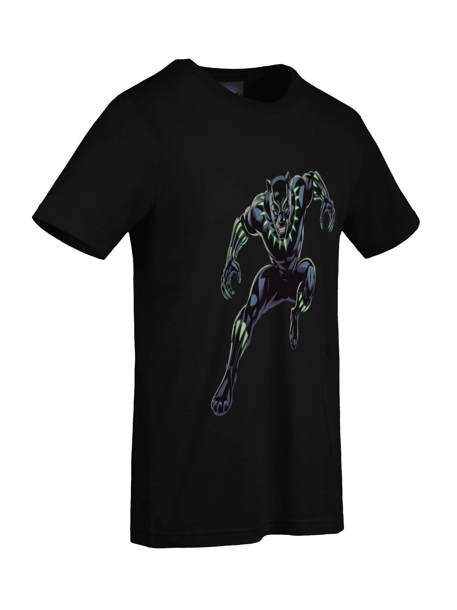 Black Panther Neon Claw Supersoft T-Shirt – Vibranium Glow Guardian product image (9)