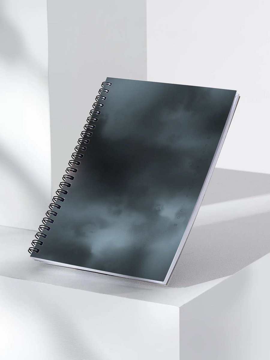 Nebula Gray Sky Spiral Notebook product image (3)