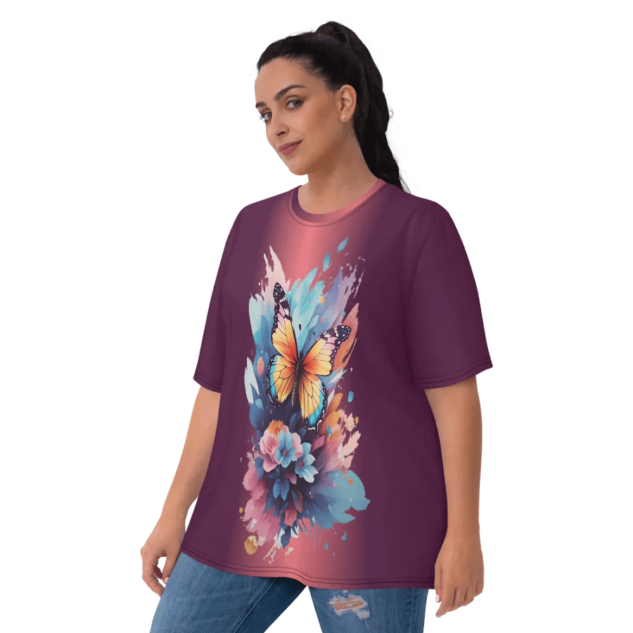 Floral Butterfly All Over Print T-shirt product image (3)