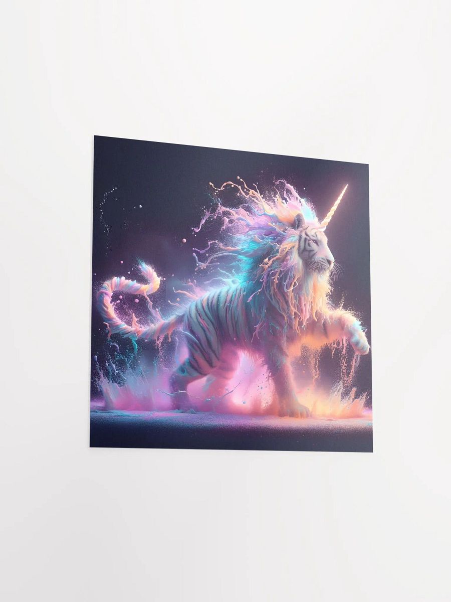 Mythical Tigercorn Neon Poster product image (9)