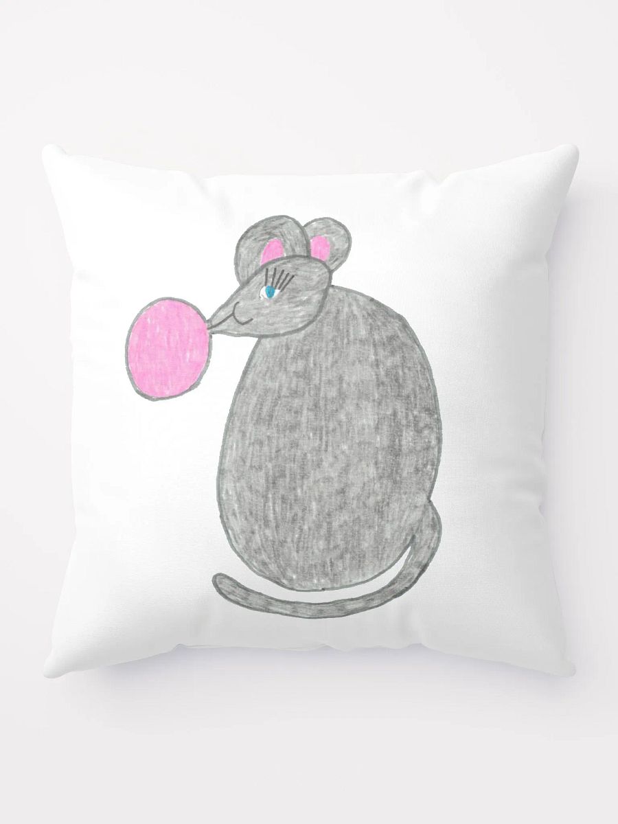 Bubblegum mouse pillow product image (1)