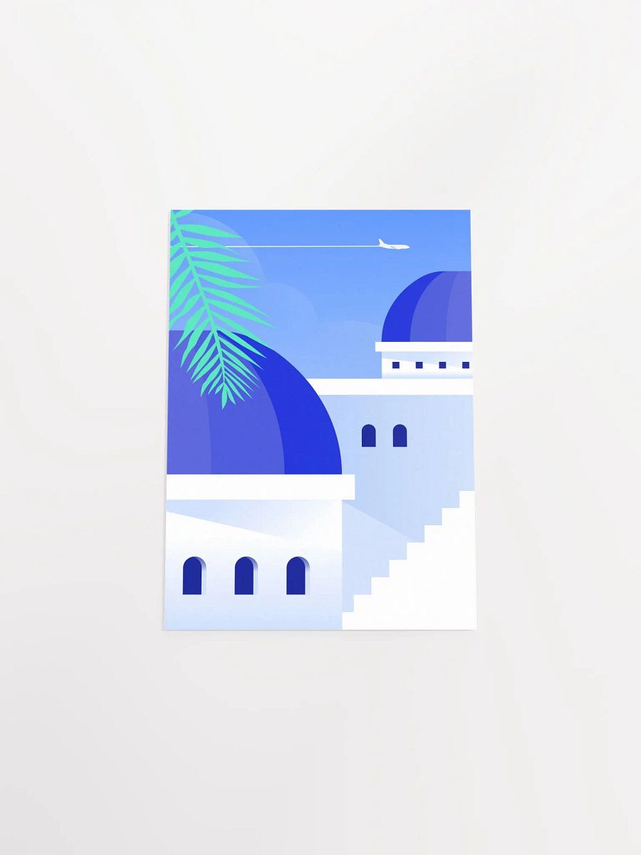 Boho travel art. Santorini, Greece poster — boho travel poster product image (9)