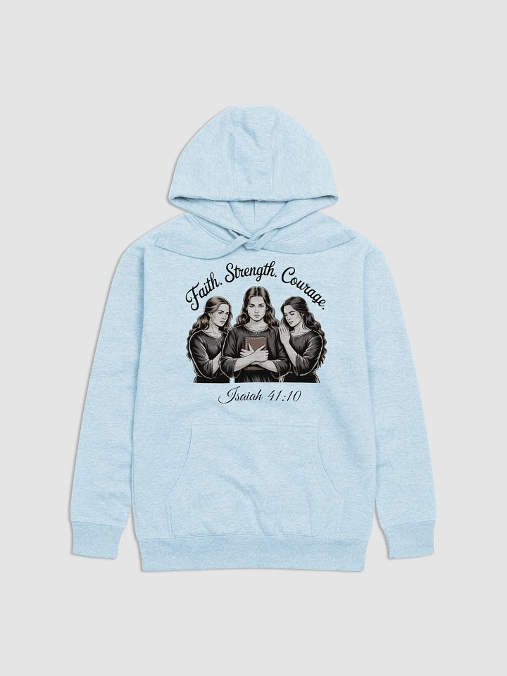 Faith, Strength, Courage Christin Heritage Hoodie product image (1)
