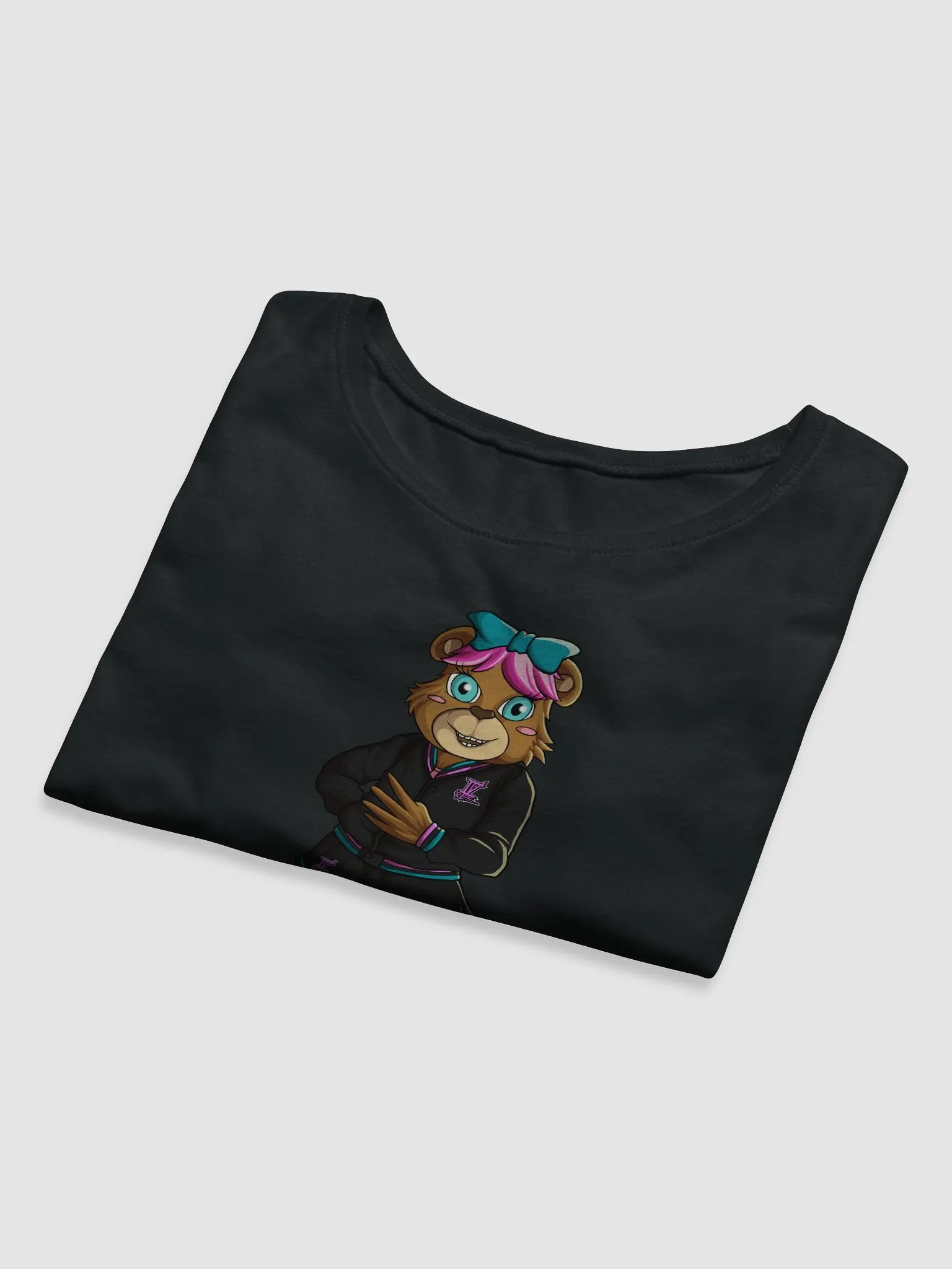 Standing Girl Bear Bella+Canvas Women's Crop Tee product image (5)