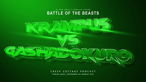A NEW FIGHT DAWNS this upcoming Monday at 8:00 PM MST across all platforms!! #battleofthebeasts #creepcottage #creepcottagepo...