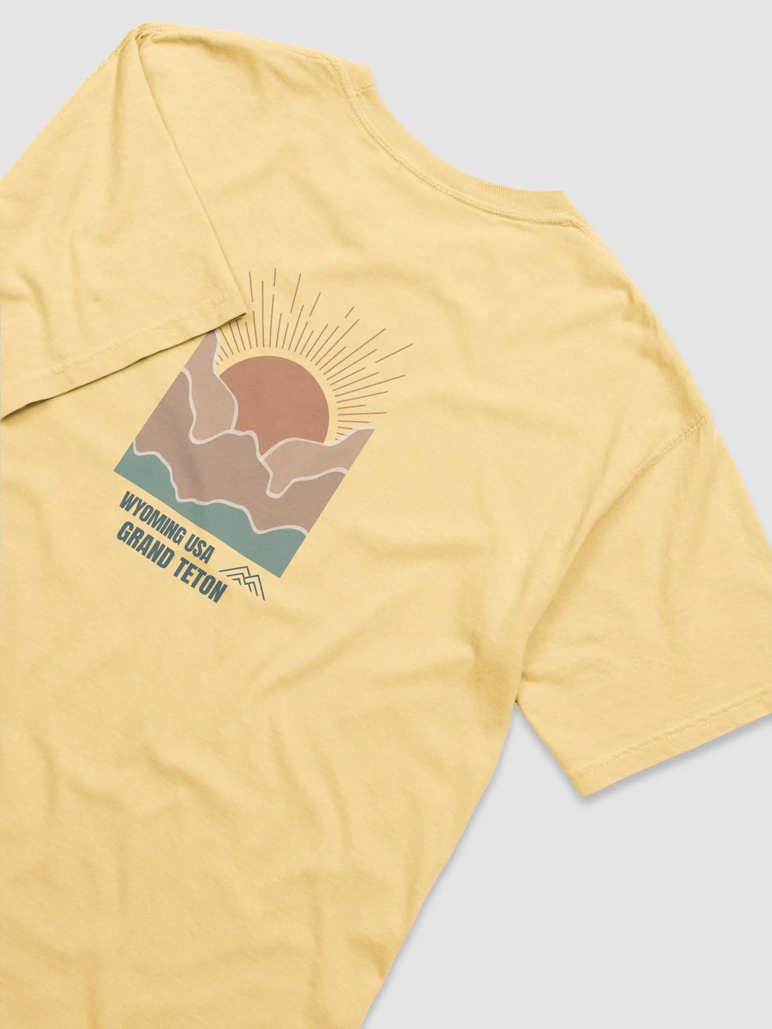 Wyoming Sunrise organic cotton t-shirt product image (4)