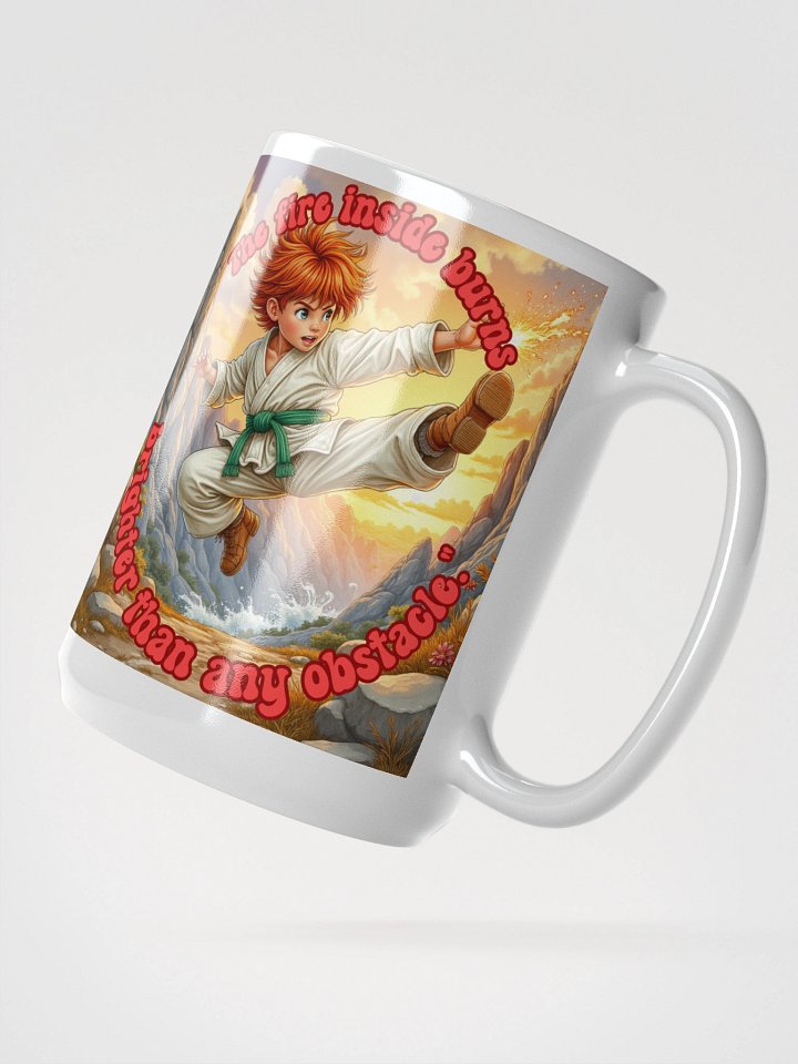 The Fire Inside – Motivational Martial Arts Mug (Double-Sided) product image (2)