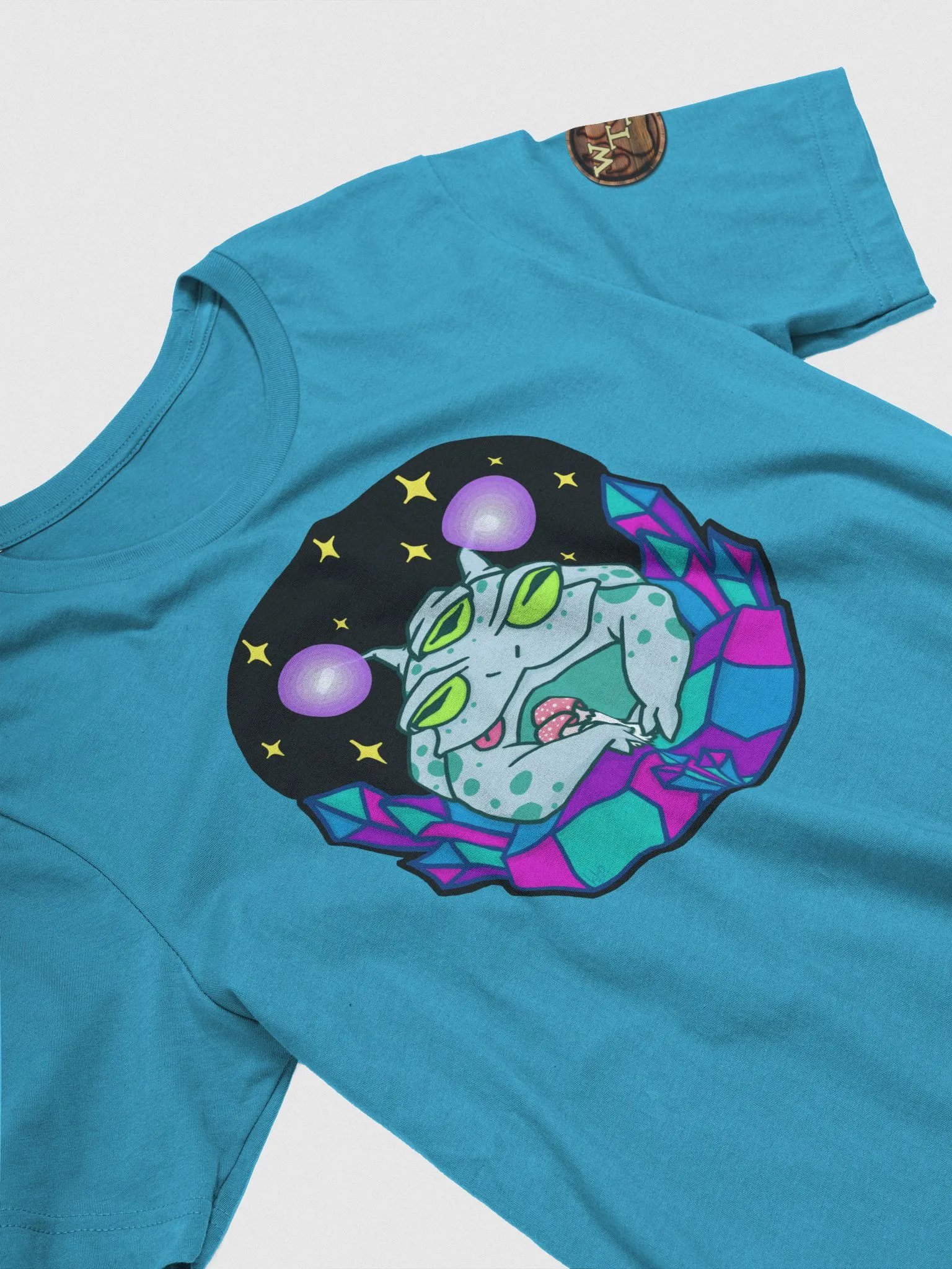 Light Blue Alien Frog T-Shirt product image (1)