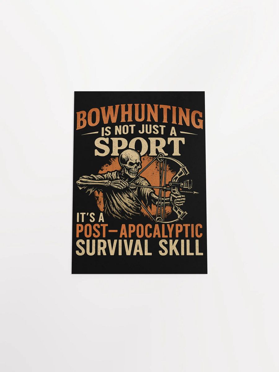 Skeleton Bowhunter Poster – Post-Apocalyptic Survival Art product image (4)