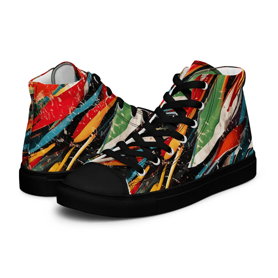 Chromatic Chaos High Top Canvas Shoes product image (10)