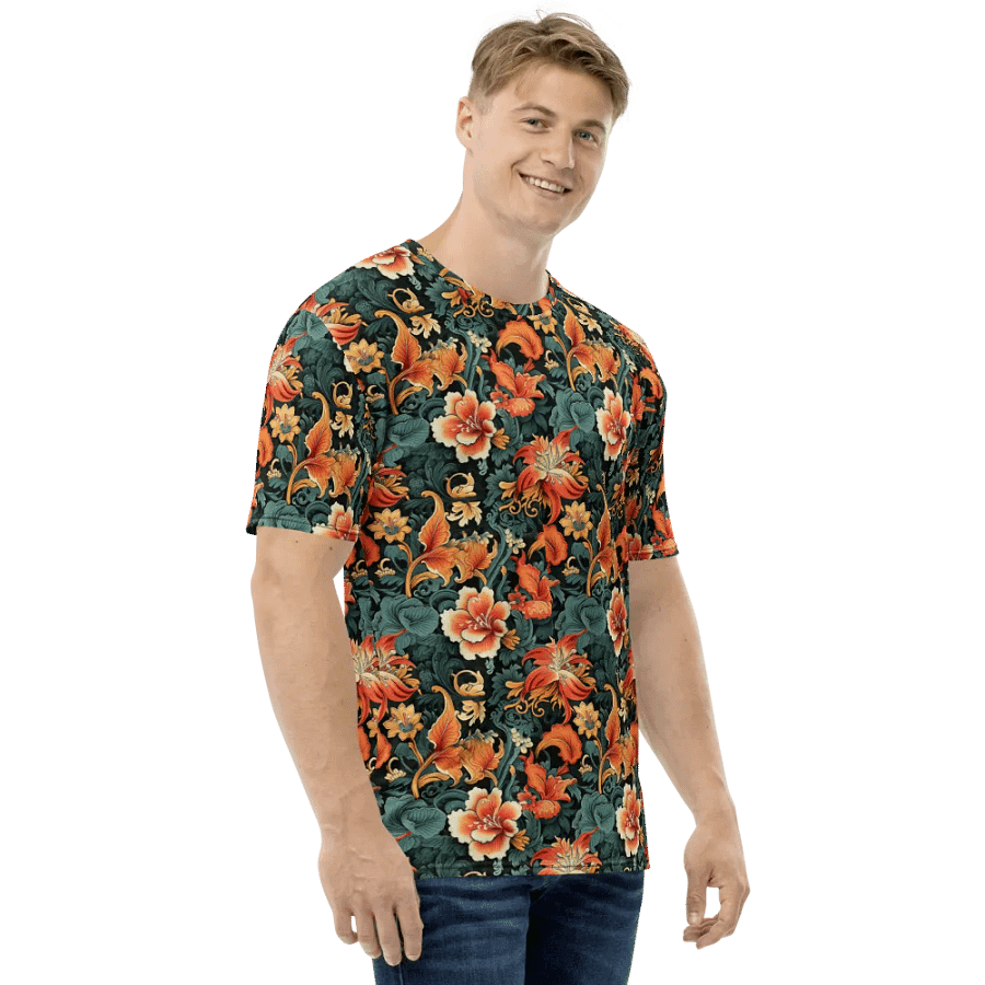 Sunset Flowers | Crew Neck T-Shirt product image (2)