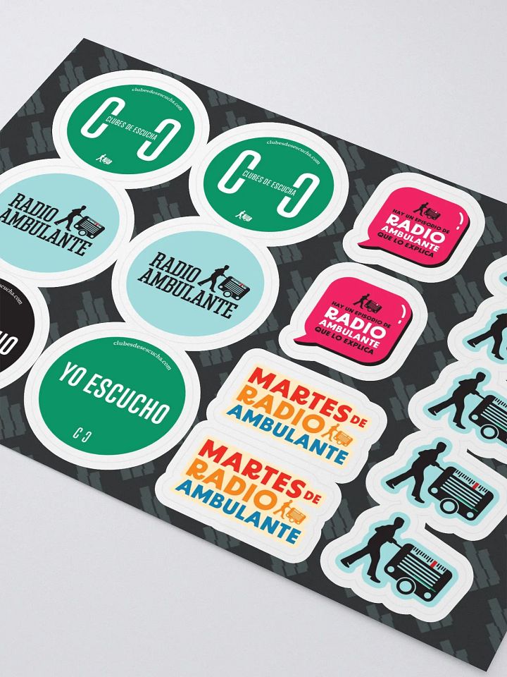 Hoja de stickers Clubes de escucha product image (2)