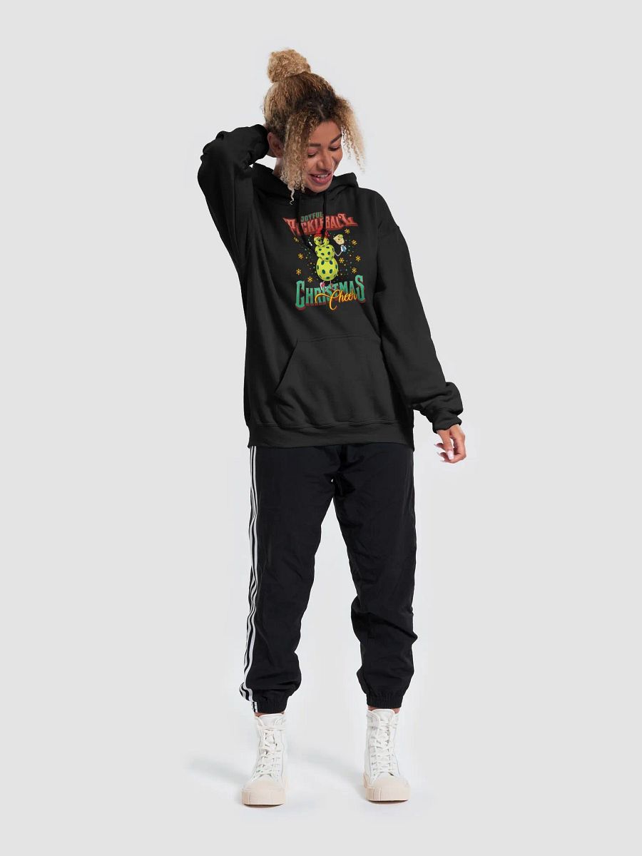 Joyful Pickleball Christmas Cheer Snowman Hoodie product image (3)