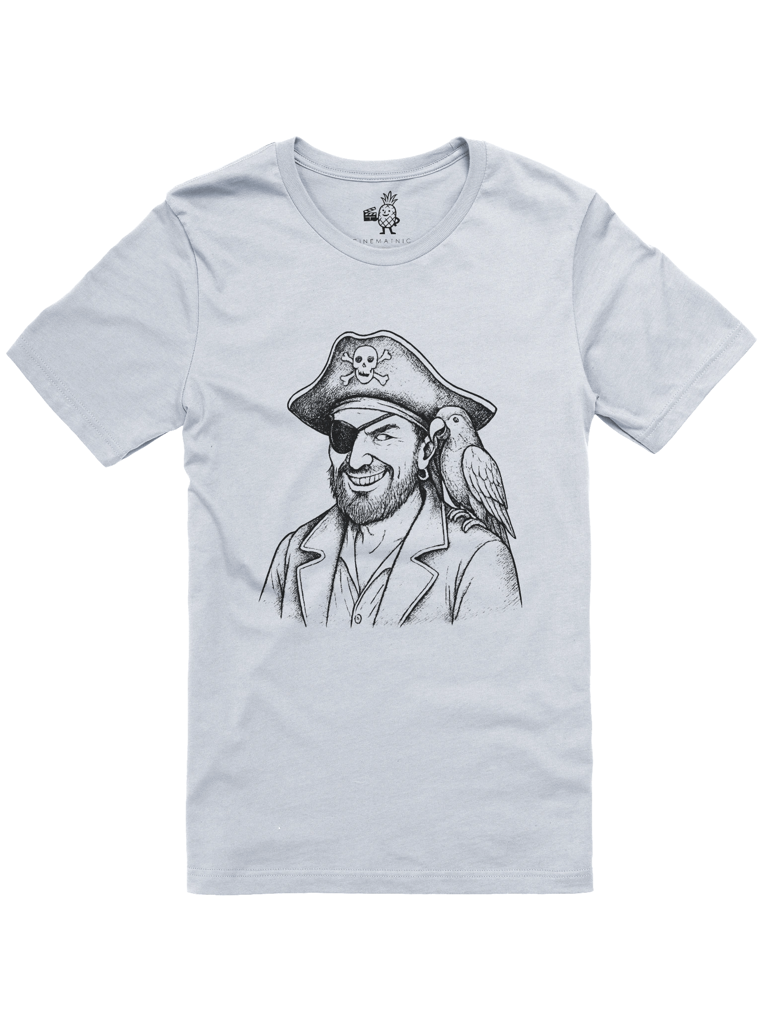 Pirate Captain and Parrot Unisex T-Shirt product image (6)