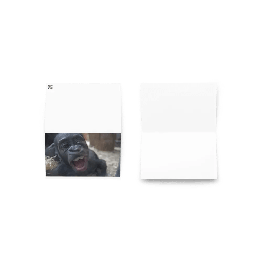 Curious Gorilla Greeting Card product image (3)