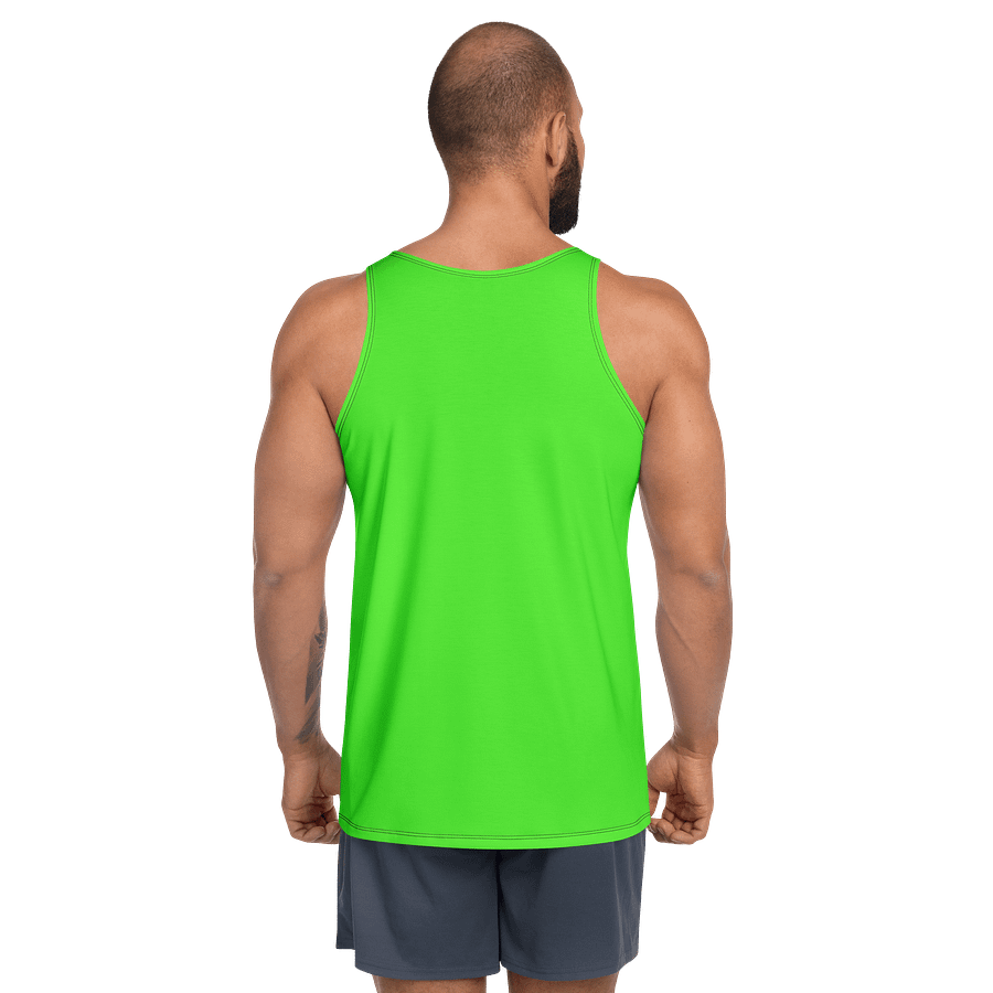 Synthsquatch Fitness Tank Top (Neon Green) product image (4)