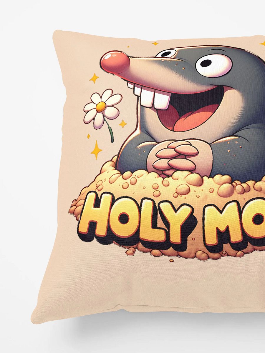 Holy Moly Cute Mole and Daisy Pillow Design product image (5)