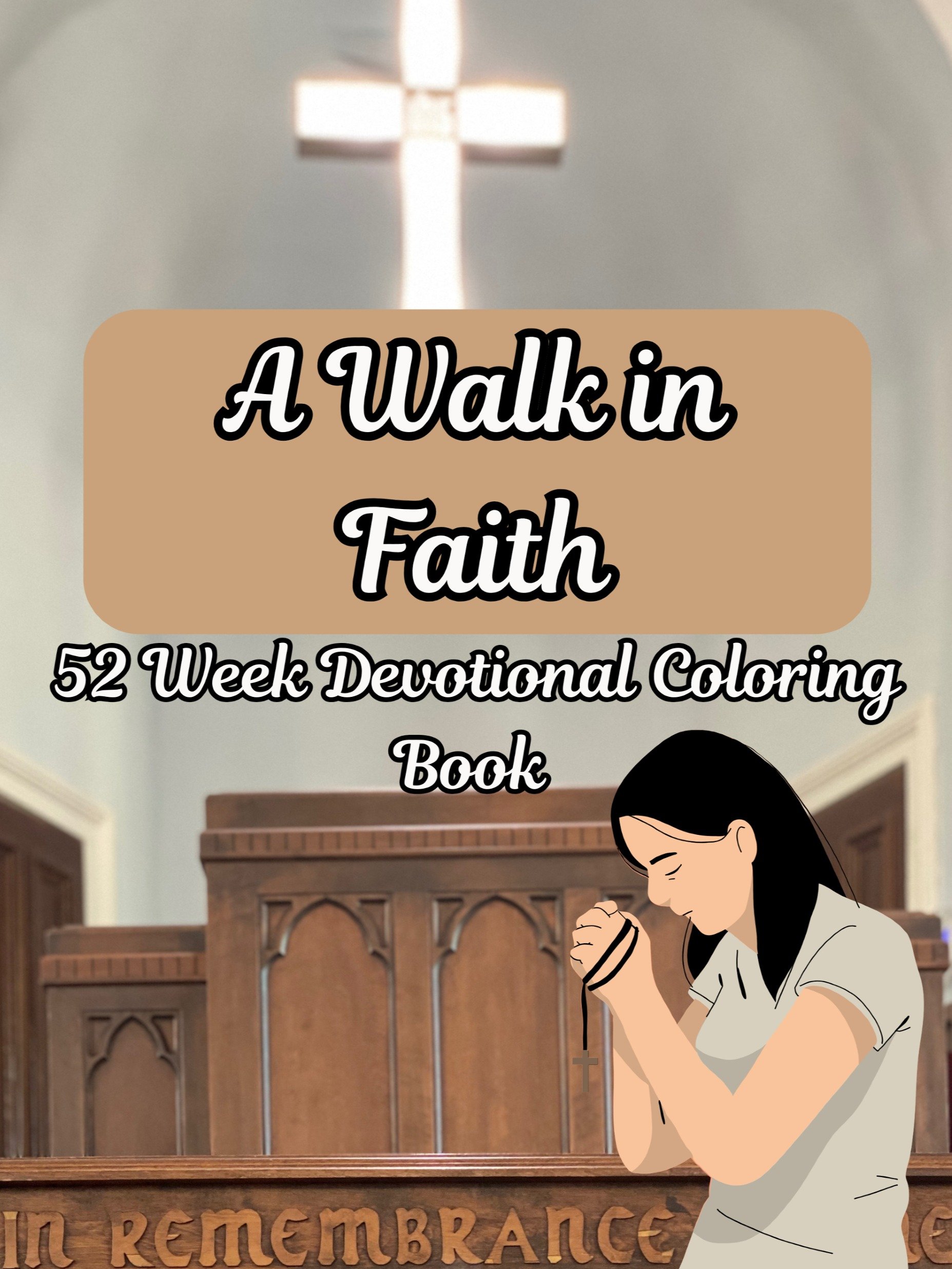 A Walk in Faith-52 Week Coloring Devotional product image (1)