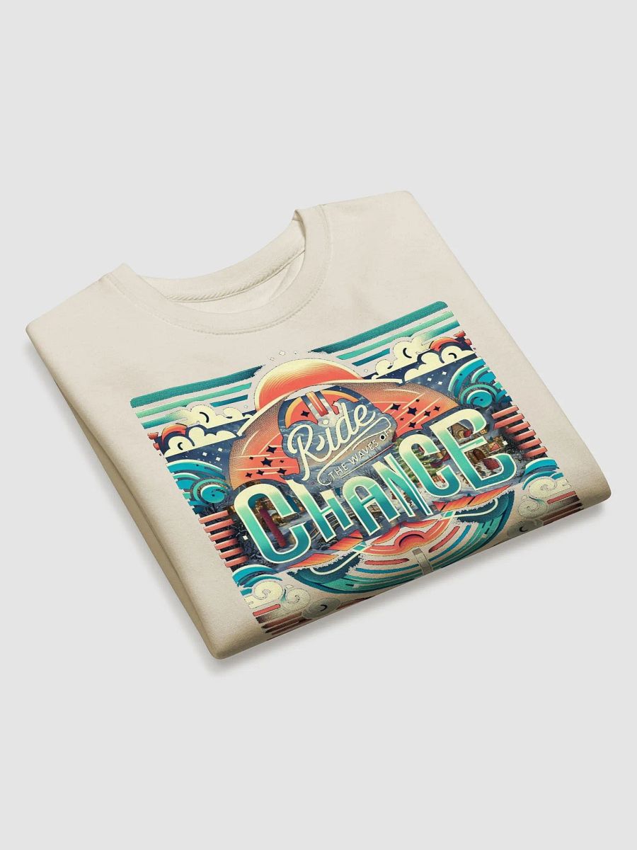Ride The Waves of Chance Uplifting Slogan Sweatshirt product image (3)