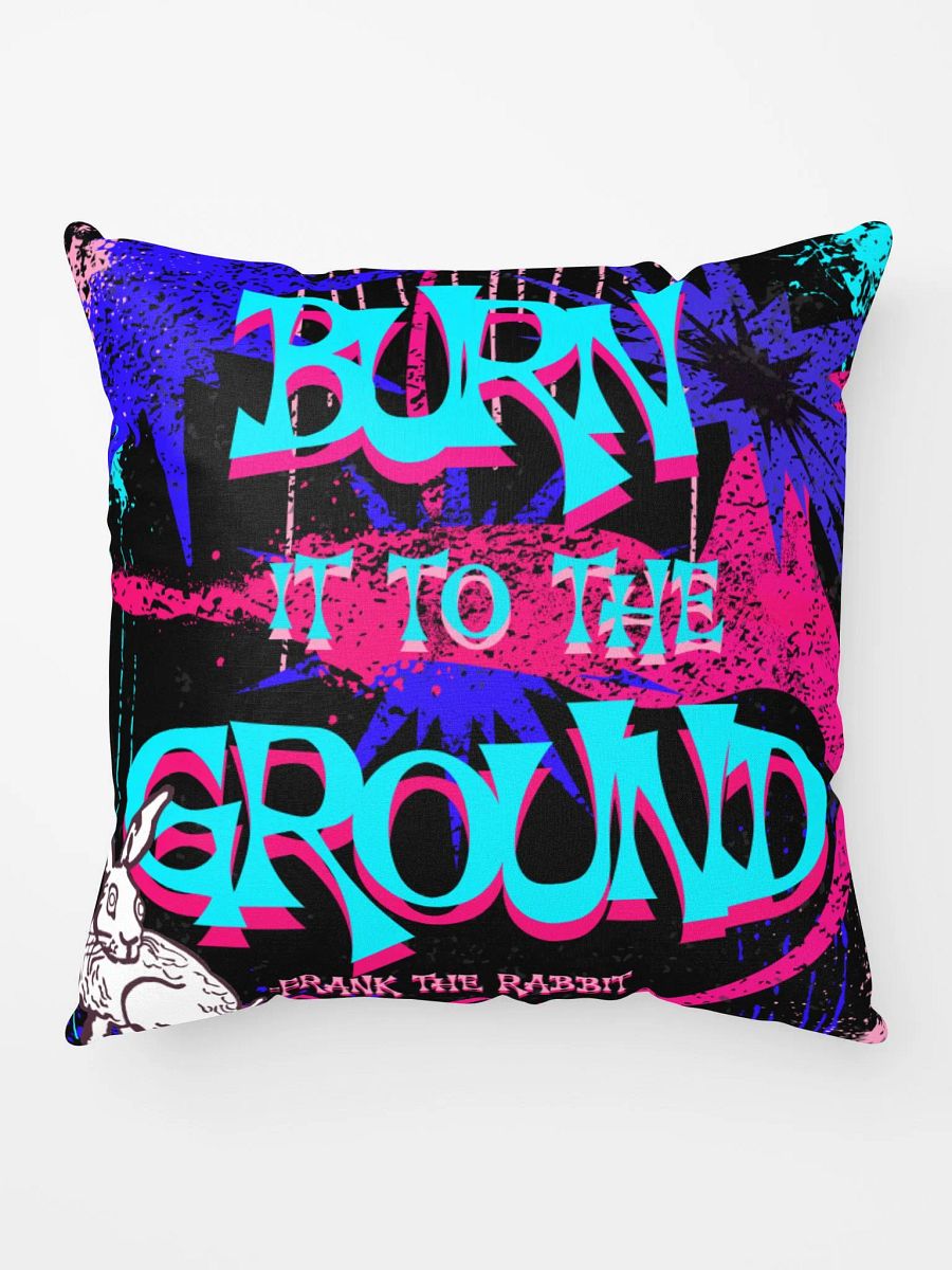 burn it to the ground, anarchist bunny rabbit, pillow product image (10)