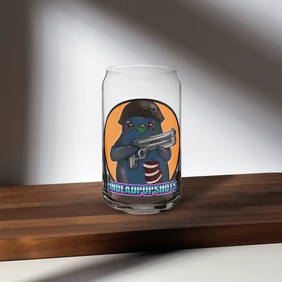 UndeadPopShots Penguin Can-Shaped Glass Logo Color Orange product image (5)