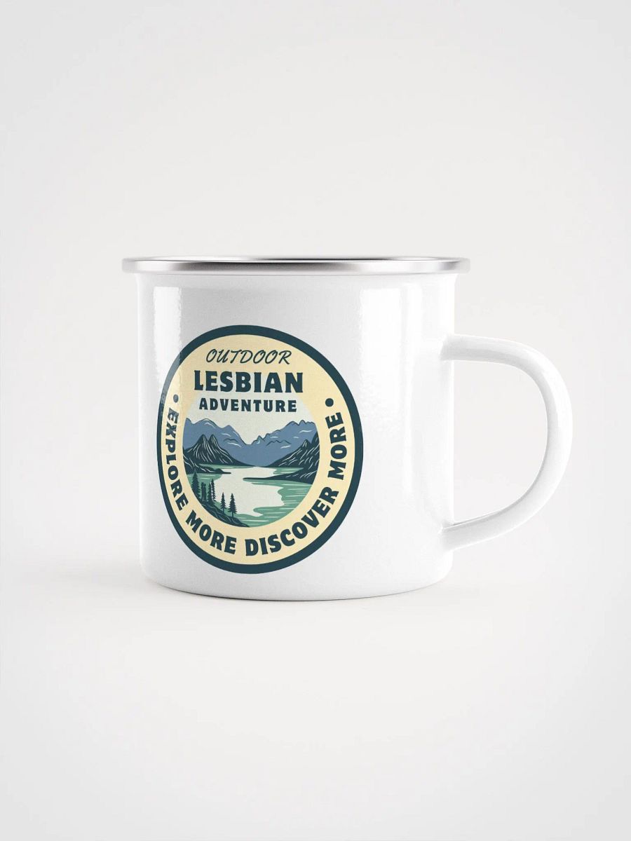 Outdoor Lesbian Enamel Mug product image (1)