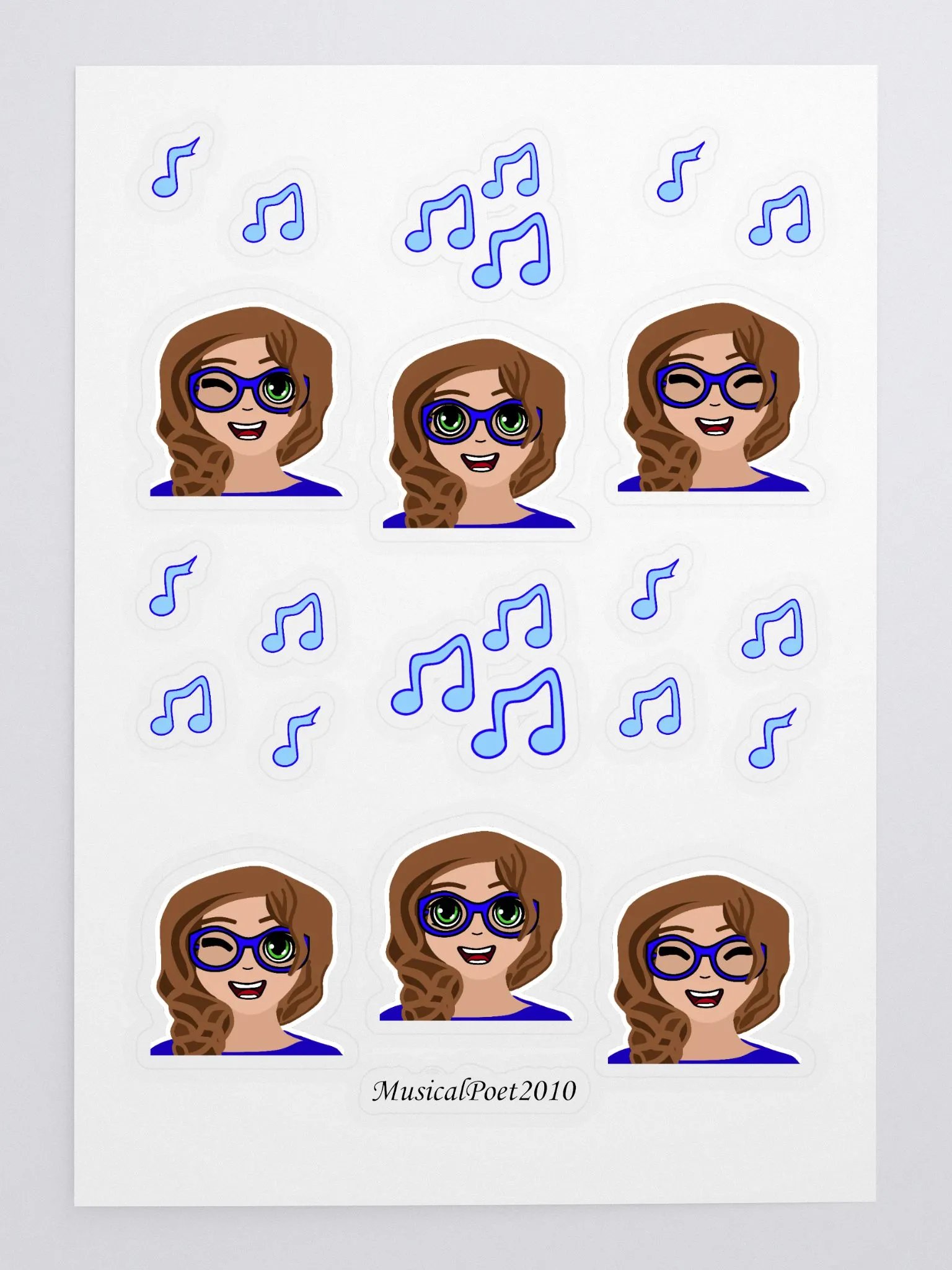Poet Wink Sticker Set product image (3)