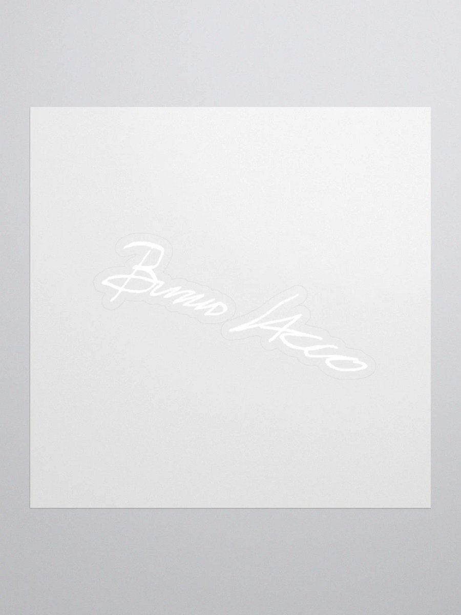 Bruno Sacco's signature on the sticker. product image (1)