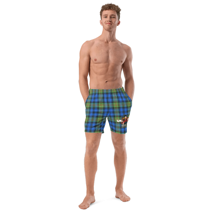 Unravelled Tartan Paradise Swim Trunks product image (10)