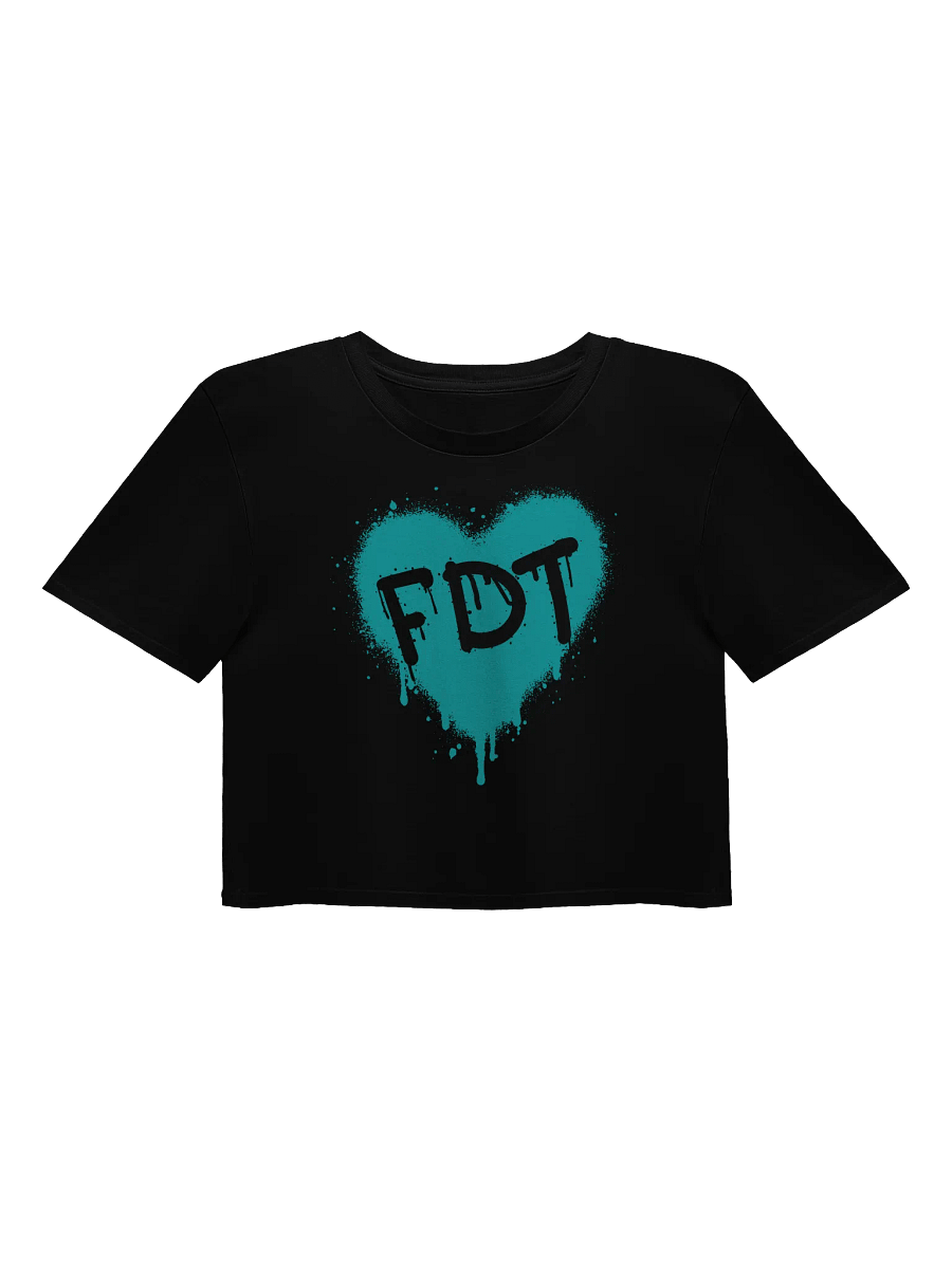 FDT Heart Graffiti Crop Top product image (1)