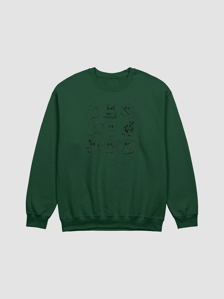 Faded Ghost Drawings Halloween Long Sleeve Sweatshirt product image (7)