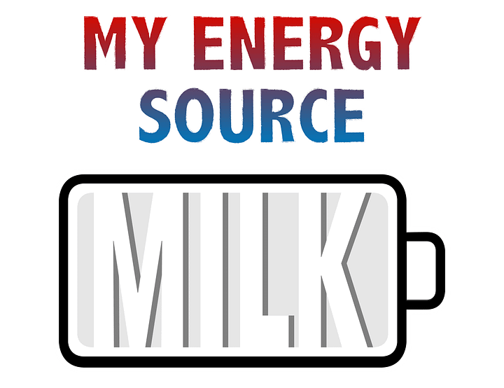 Milk is My Energy Source T-Shirt product image (2)