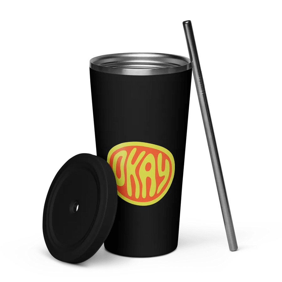Insulated Tumbler with a Straw (OKAY) product image (5)