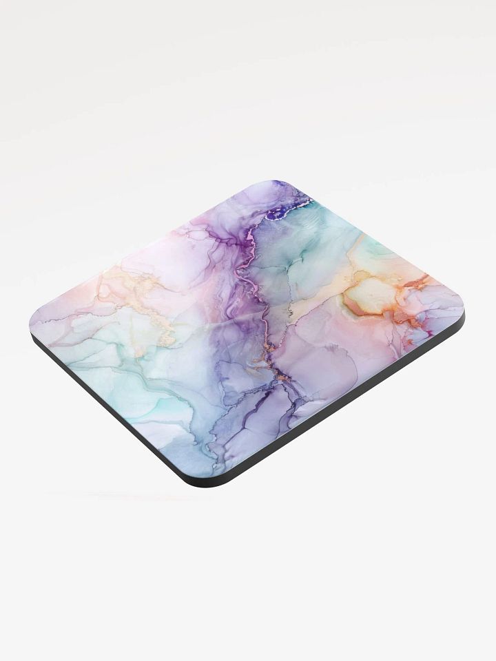 Multicolor Alcohol Ink Glossy Cork Coaster by Treasure Pie product image (2)