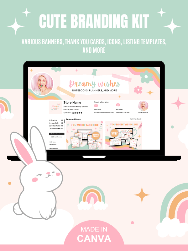 Whimsical MRR/PLR Branding Kit for Etsy product image (1)