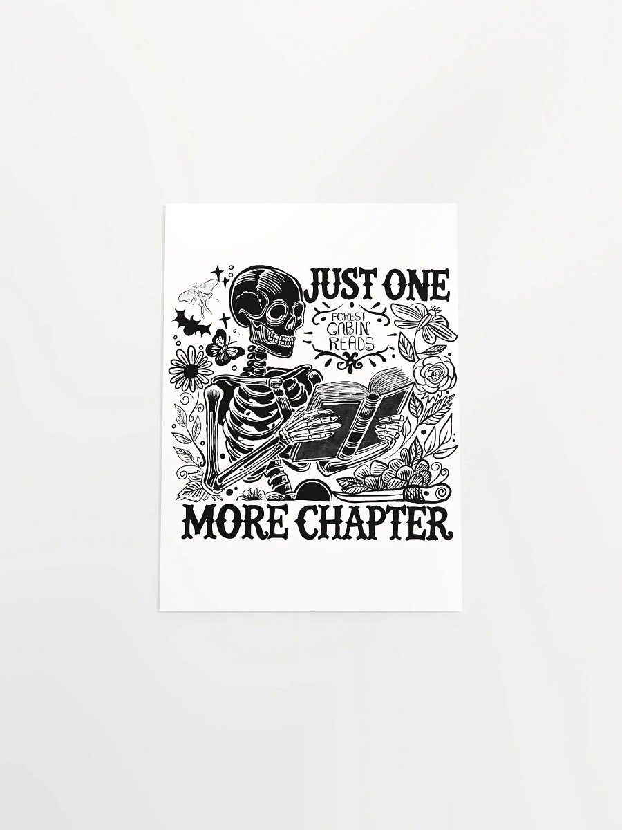 "One More Chapter" Skeleton Art Print product image (4)