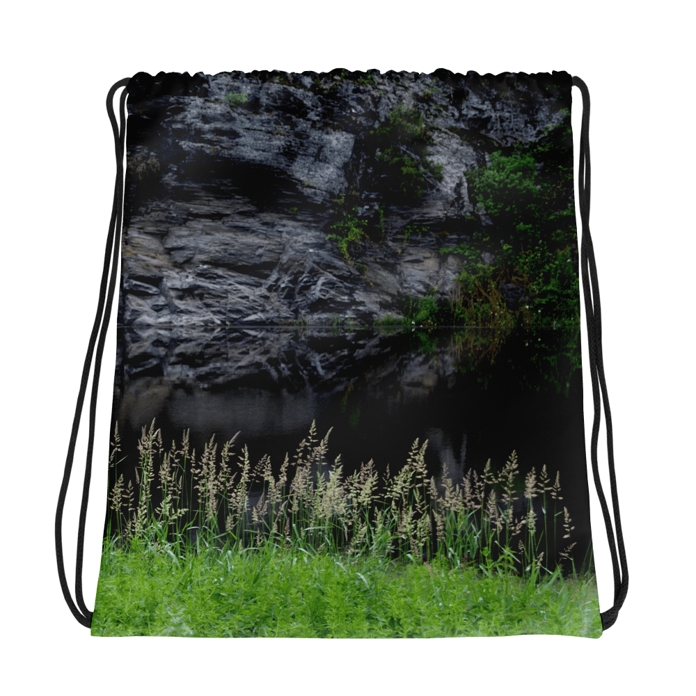 Rucksackbeutel mit Kordelzug - Fluss am Felsen product image (1)