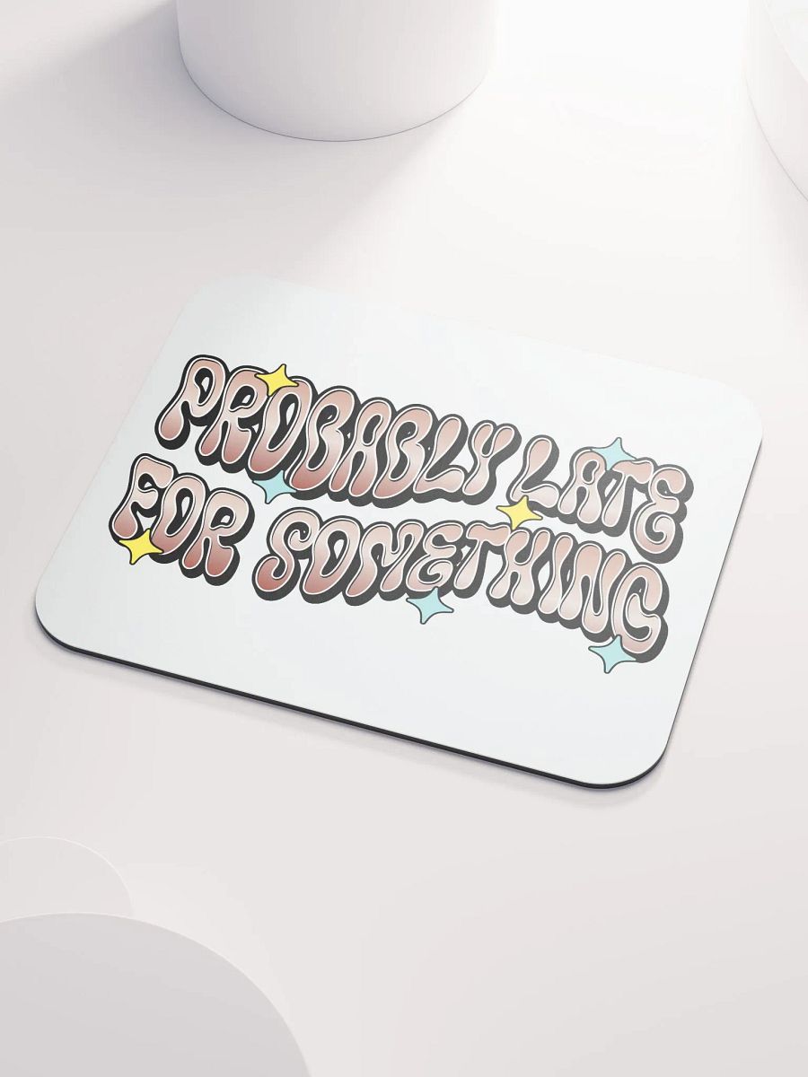 Probably Late For Something Retro Vibes Mouse Pad product image (3)