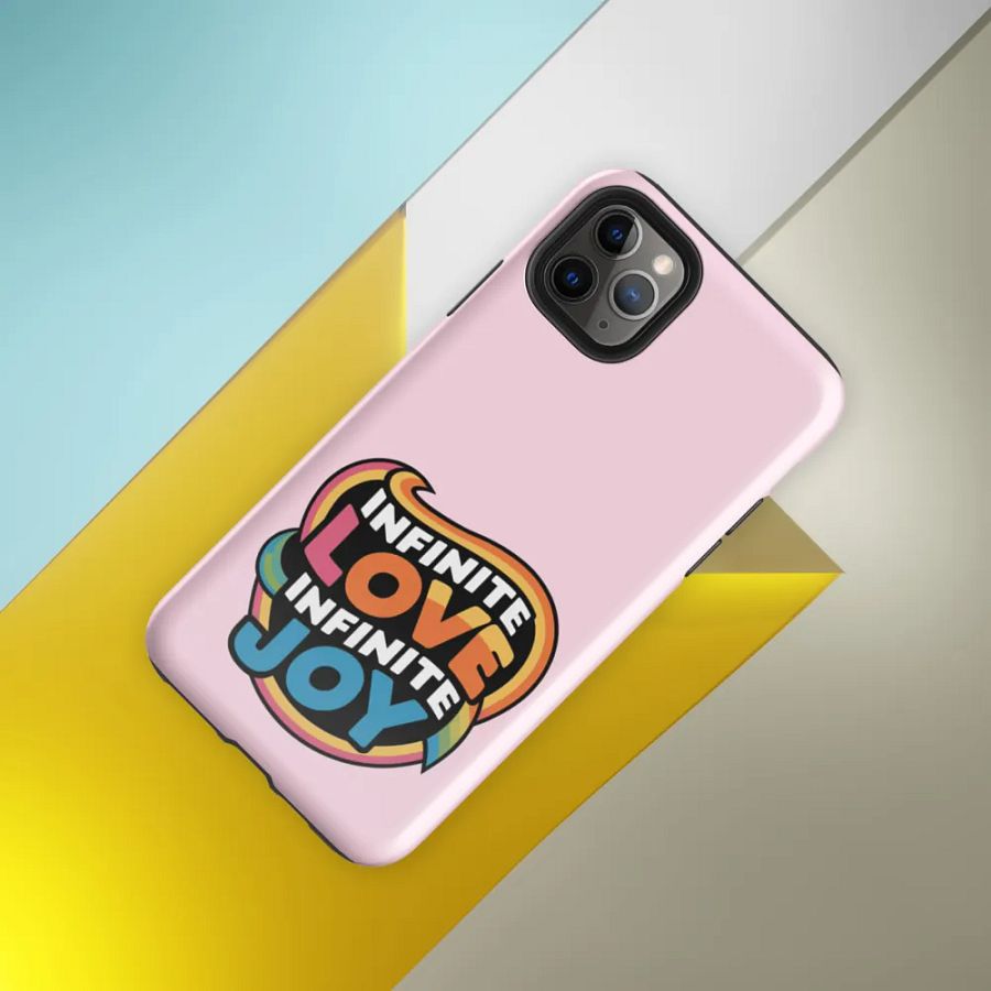 Infinite Love Infinite Joy Tough Case for Iphone (Pink) product image (8)