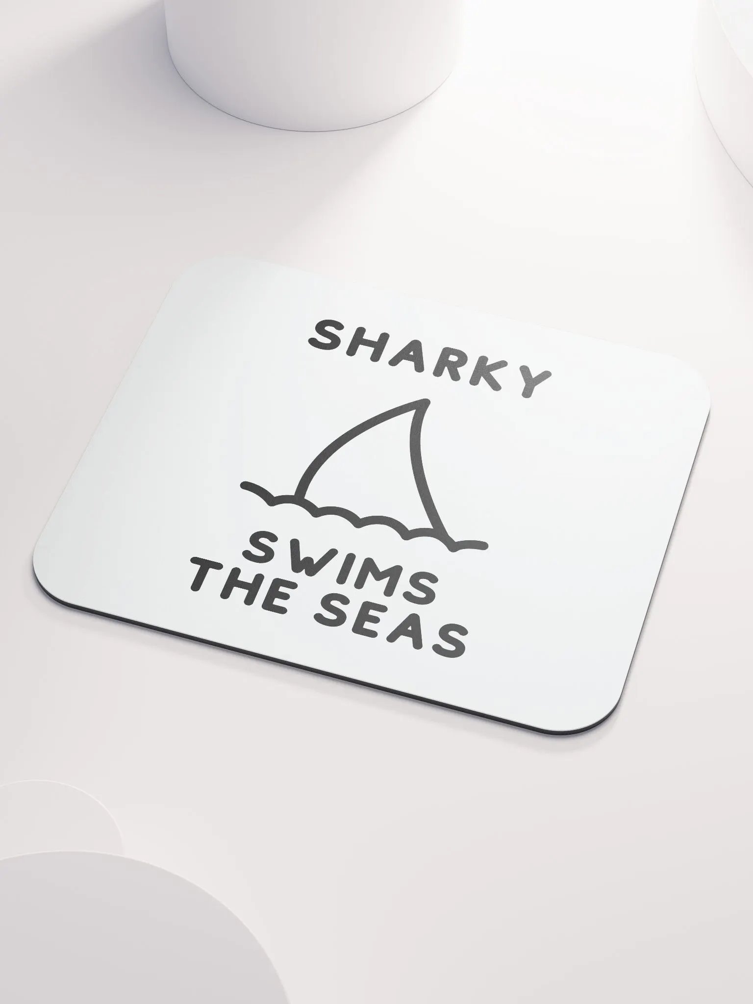 Sharky Swimming Mouse Pad product image (3)