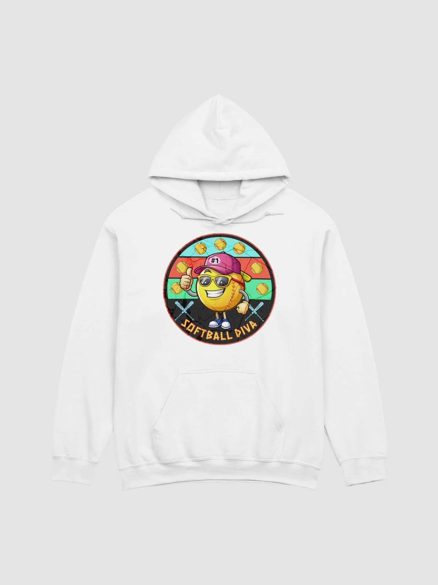 Softball Diva Thumbs-Up Hoodie product image (31)