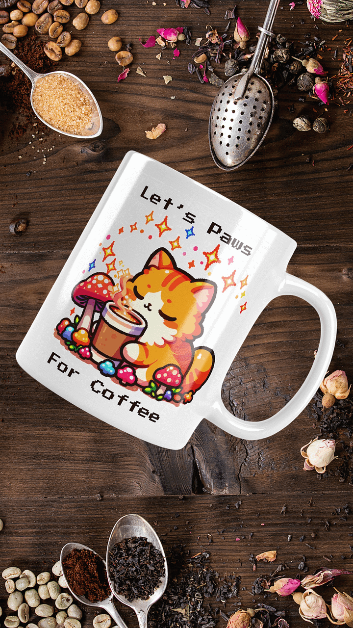 Let's Paws For Coffee Mug product image (1)