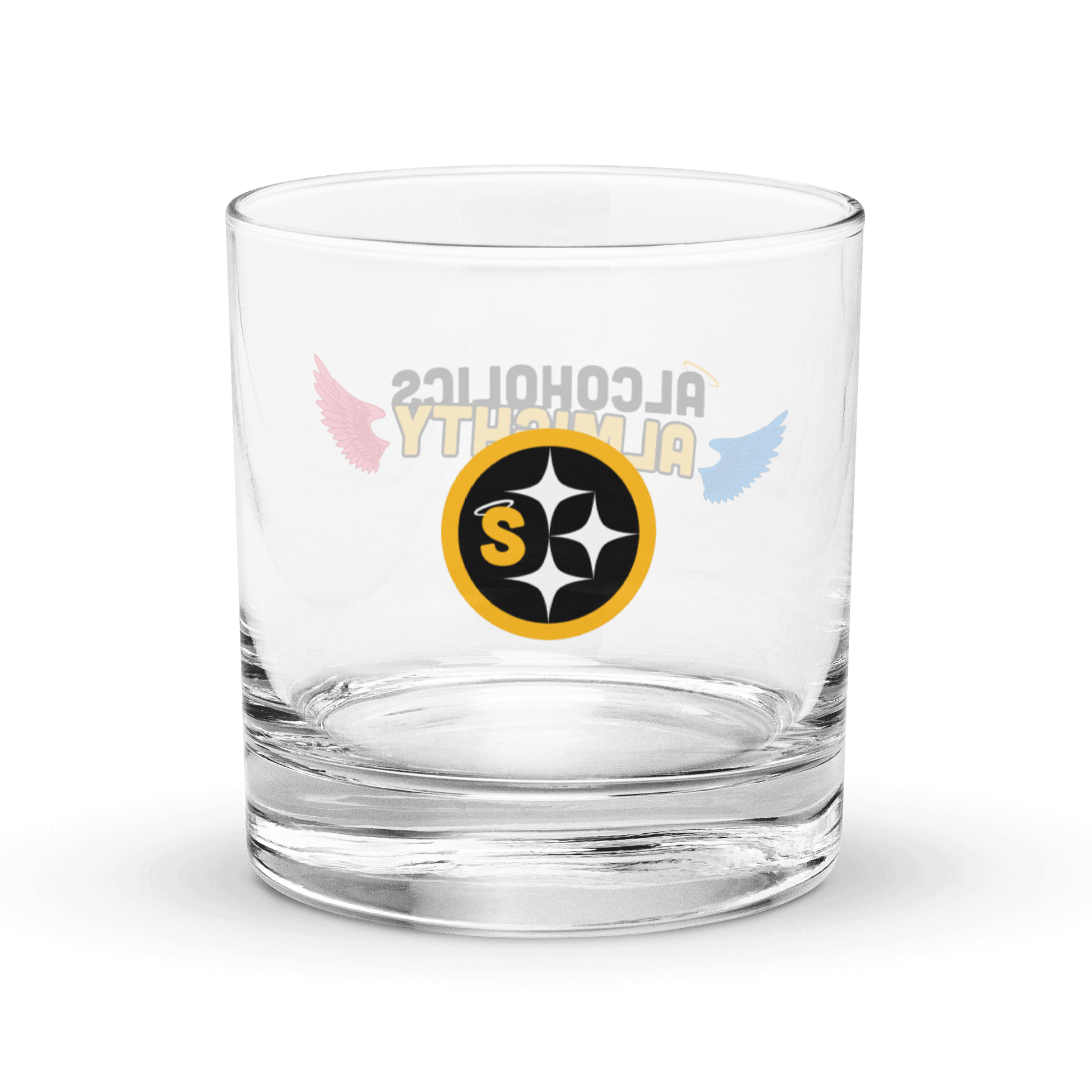 "Spirited" Wings Rocks Glass product image (2)